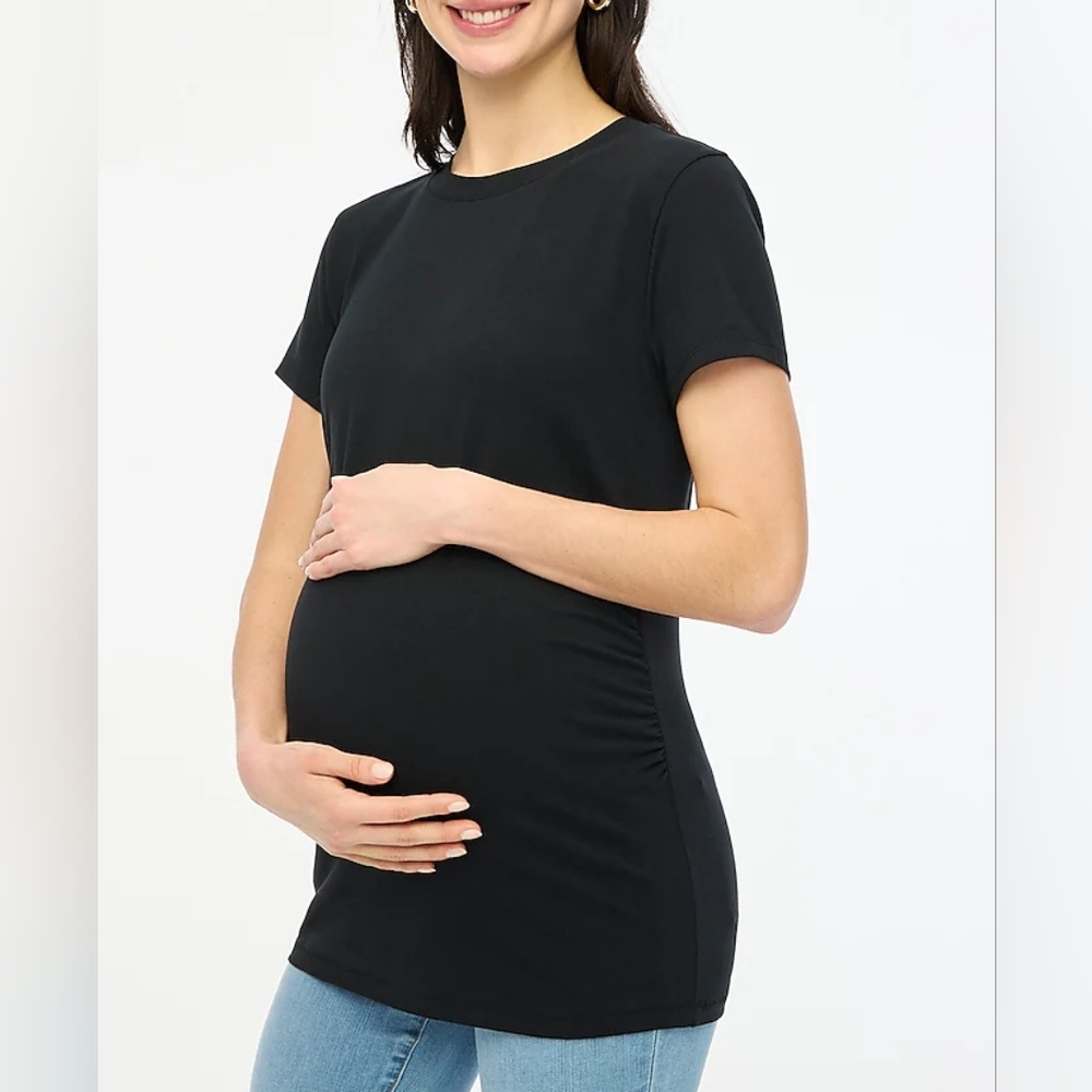 NWT J.Crew Women Maternity Crew Neck Tee Size M